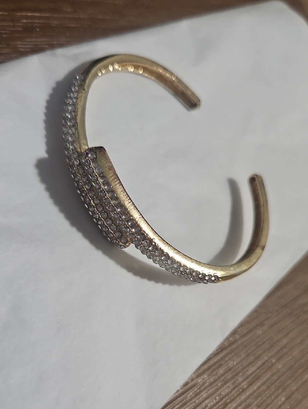Gold Crystal Cuff Bracelet